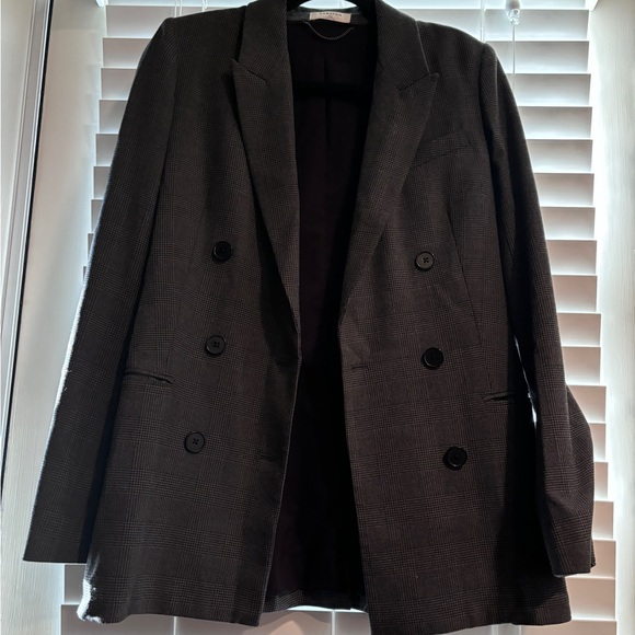 Aritzia Babaton Double Breast Gray Blazer Jacket Size 00 - Picture 4 of 8